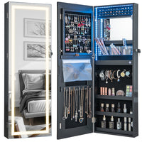 42.5-Inch LED Mirror Jewelry Cabinet