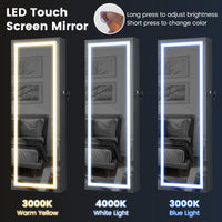 42.5-Inch LED Mirror Jewelry Cabinet
