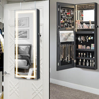 42.5-Inch LED Mirror Jewelry Cabinet