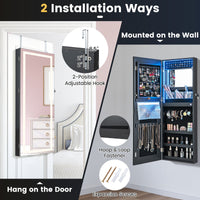 42.5-Inch LED Mirror Jewelry Cabinet
