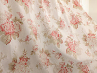 Hint of Mint Floral Sheer Curtains — Set of 2