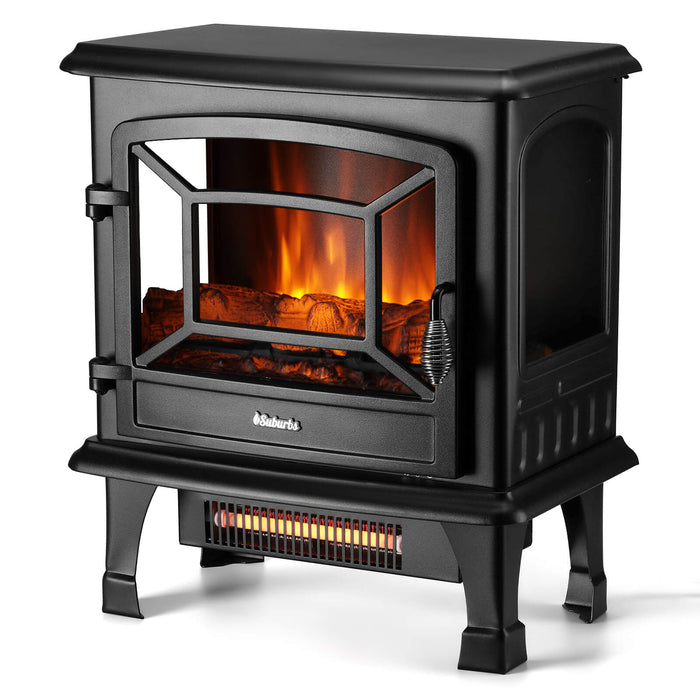 TURBRO TS20-SD Electric Fireplace Heater with Sound