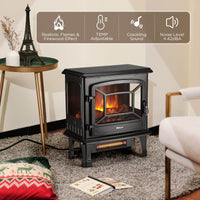 TURBRO TS20-SD Electric Fireplace Heater with Sound