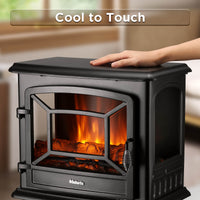 TURBRO TS20-SD Electric Fireplace Heater with Sound